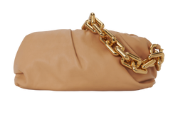 Medium Chain Pouch, Leather, Beige, 811J, DB, 2*